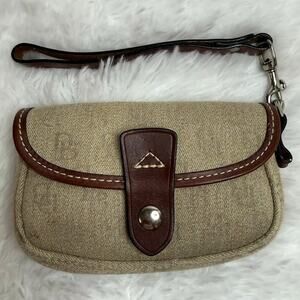 Dooney & Bourke Brown Khaki Wristlet